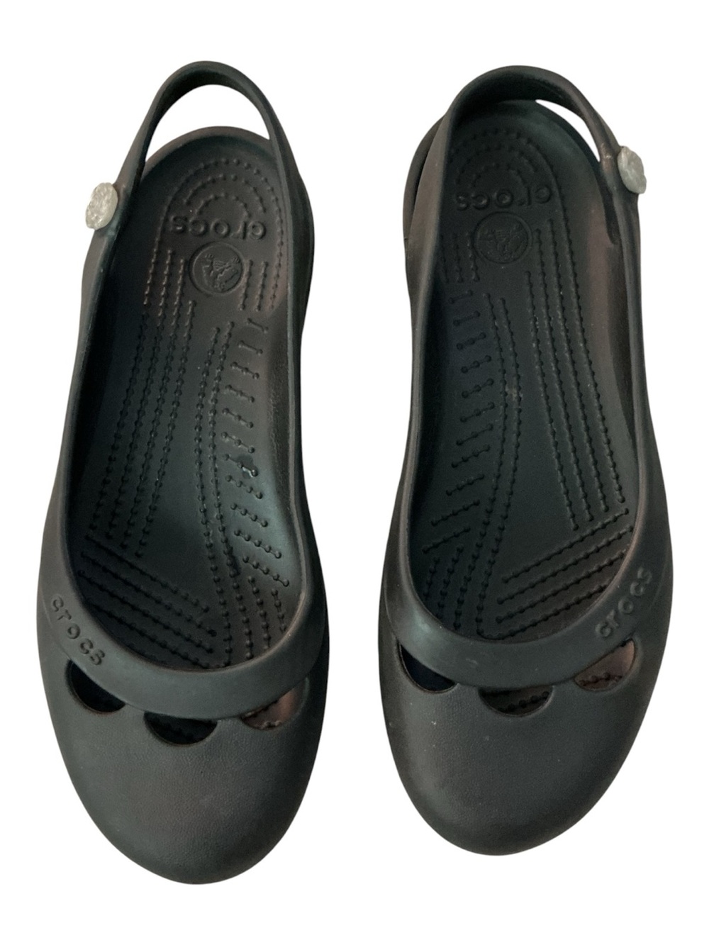CROCS Women’s Black Slingback Flats